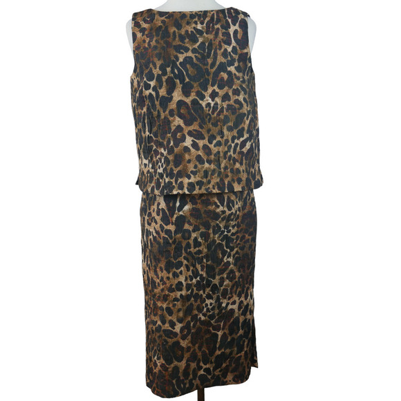 Lafayette 148 New York Dresses & Skirts - LAFAYETTE 148 Leopard Pencil Skirt and Shell Set Size 6